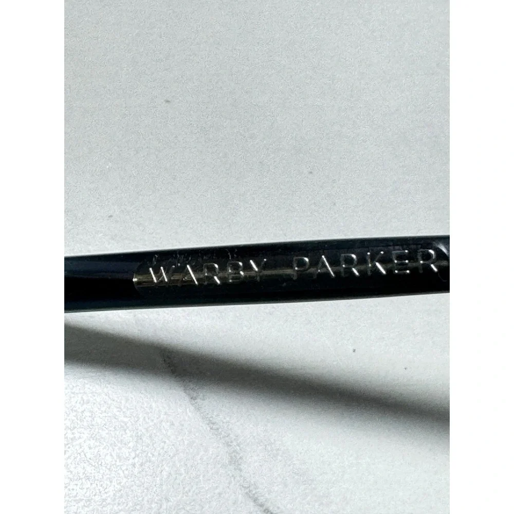 Warby Parker Durand W 175 Black Eyeglasses 50-20-145 Round Acetate Frames